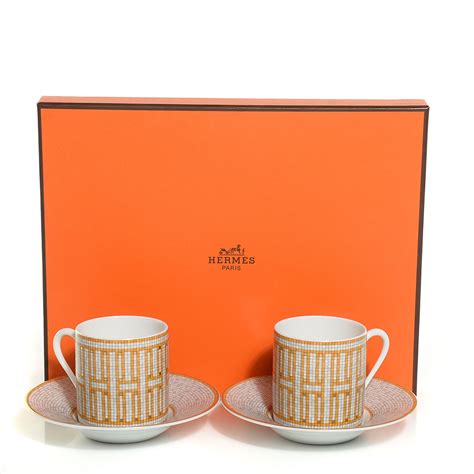 hermes coffee cup set|hermes espresso cup set.